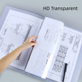 Clear File A3 Binder Portfolio Folder With Rings Transparent Sleeves A3 Poster Binder Drawing Portfolio Office Filing And Binder