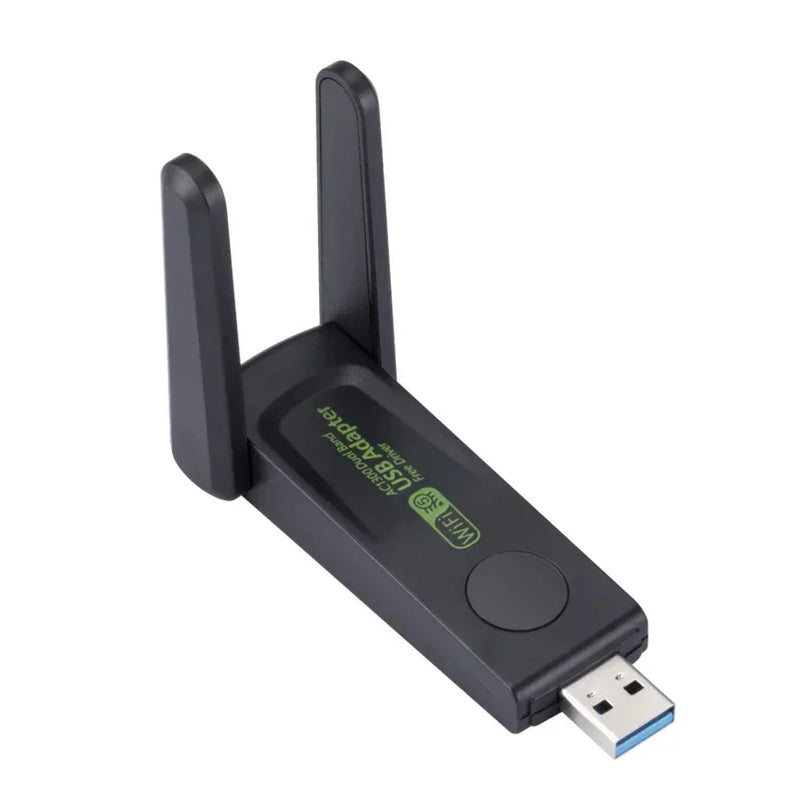 1300Mbps WiFi USB Adapter Dual Band 2.4G/5Ghz Wi - Fi Dongle 802.11AC Powerful Antenna Wireless Receiver - Visuel 8 | SAMAG