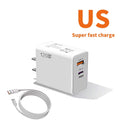 120W Charger Turbo Fast Charging EU US UK Wall Hypercharge Adapter USB 6A Type C Cable For Xiaomi 13 12 11 Ultra Redmi
