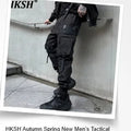 HKSH Spring Summer New Men's RO Style Round Collar Printed T-shirt Oversized Chic Cotton Chic Top American Loose Y2K Tees HK4638
