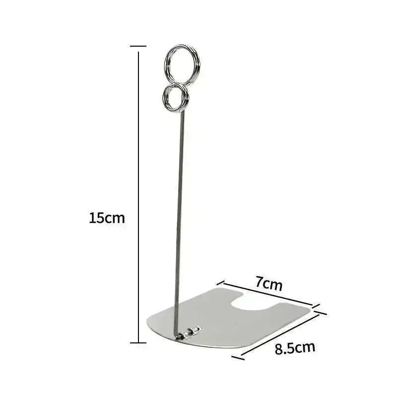 Metal Label Clip Bread Price Card Bakery Cake Shop Card Clip Display Standing | Loripos