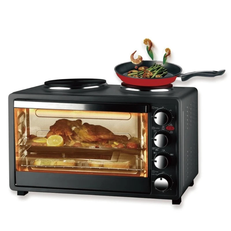 European-standard Dual-element Electric Oven—40L Large-capacity Home Oven Featuring Top and Bottom Heating.