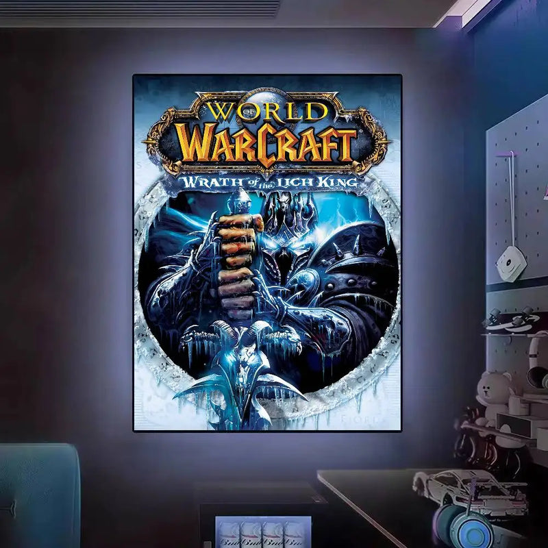 Poster High Quality Print Waterproof Wall Art Sticker For Bar Living Room Decor Gift World Of Warcraft Hot Video Game