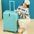 Large Capacity Aluminum Frame Luggage, 20/24 Inch Spinner Wheels Travel Suitcase, Sturdy & Durable for Men & Women