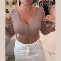 Shaper Tops for Women Arm Compression Post Surgery Front Closure Bra Tank Top Shapewear Seamless Shaped Up Fajas Colombianas