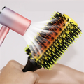 Professional 1/6pcs Boar Bristle Wooden Hair Comb Round Hair Brush Curling Combs Woman Hair Curlerl Hairdresser Styling Tool