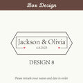 Double Compartment Wooden Jewelry Case, Clear Window Display, Personalized for Engagement/Wedding, Stylish Ring/Earring Storage