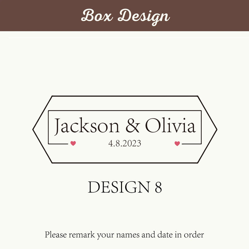 Double Compartment Wooden Jewelry Case, Clear Window Display, Personalized for Engagement/Wedding, Stylish Ring/Earring Storage