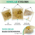 100Pcs & 50Pcs Straight Nano Ring Hair Extensions 32 Colors European Micro Beads Ring Human Hair Extensions 0.5g/0.8g/1g/Strand