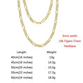 ORSA JEWELS Trendy Men Woman Figaro Chain Necklace 3.3/5/7mm Diamond-Cut Figaro Chain 925 Silver Jewelry Party Gift OSC34