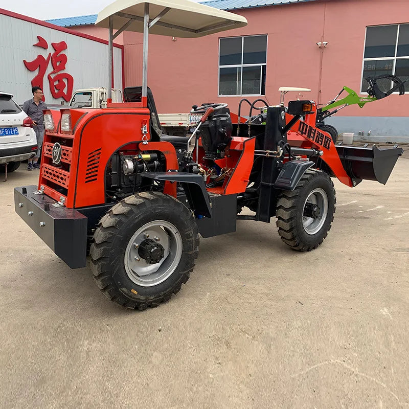 0.4-0.6 Ton Front Loader Wheel Smallest Garden Mini Wheel Loaders For Sale With Accessories