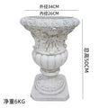 European Style Relief Flower Pot High-end Balcony Garden Courtyard Home Decoration Villa Retro Wedding Road Decoration