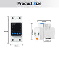 GEYA Din Rail Adjustable Over Voltage Under Voltage Protection Device 40A 63A 80A 220VAC Digital Display Voltage Protector