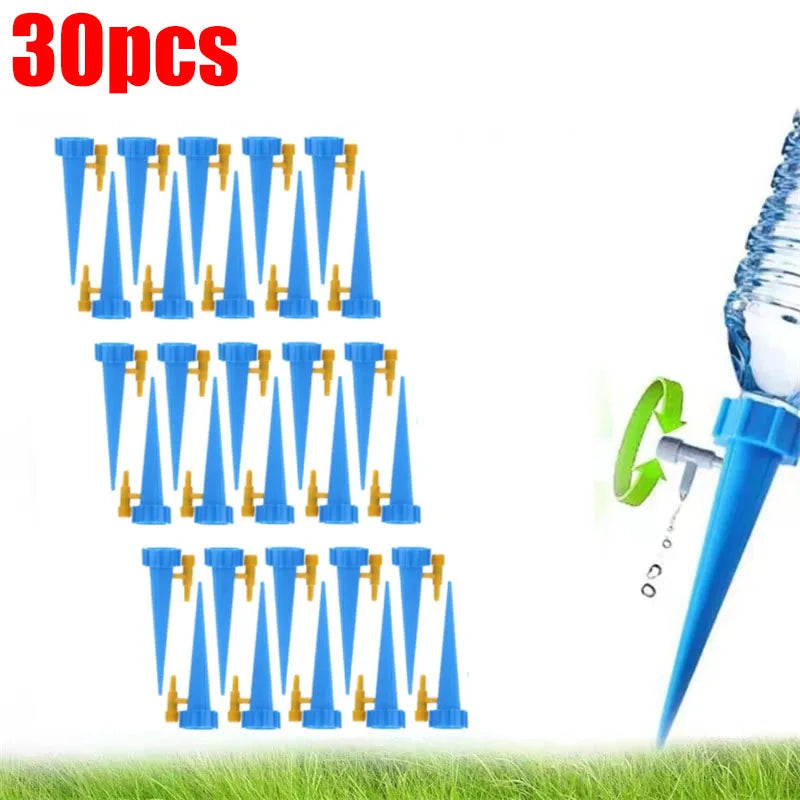 Automatic Drip Irrigation Watering System Plant Dripper Spike Kits Garden Self Watering Planter Insert Plant Watering Devices