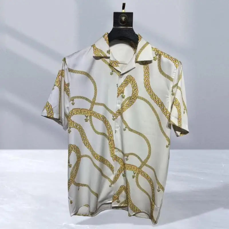 Vintage men's luxurious gold Baroque chain patterned | SAMAG