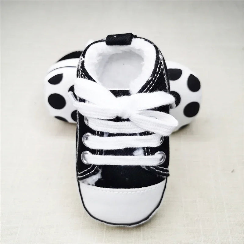 Print Canvas Baby Sports Sneakers For Newborn Baby Boys Girls First Walkers Shoes Infant Toddler Soft Sole Baby Shoes