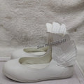 Retro White Wings Ballet Flats Solid Round Toe Sewing Shallow Low Heel Casual Roman Shoes 2025 Summer New Fashion Women Shoes