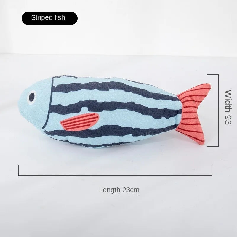 1Piece Creative Cat Toy Fish Shape Bite Resistant Catnip Cat Toy Pet Chew Toys Pet Interaction Supplies Cat Favors