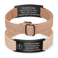 Personalized Medical Alert Bracelet for Men Customized Elastic Strap Stainless Steel ID Engraved Medic - Visuel 6 | SAMAG