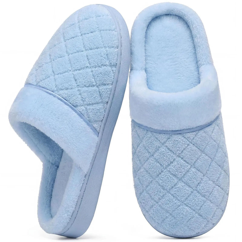 Comwarm Lightweight House Slippers For Women Men Anti-slip Soft Sole Home Slides Comfy Slides Memory Foam Unisex Bedroom Shoes