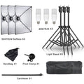 SH 50x70CM Photography Softbox Lighting Kits Professional Continuous Light System Equipment For Photo Studio