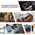HiBREW Portable Coffee Machine for Car & Home,DC12V  Expresso Coffee Maker Fit Nexpresso Dolce  Pod Capsule  Coffee Powder H4