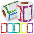 50 - Colorful Blank Handwritten Name Stickers Labels | SAMAG