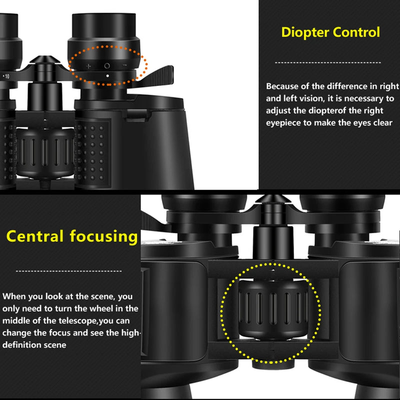 BORWOLF 10-380X100 High Magnification HD Professional Zoom Binoculars 10-60 times Telescope Suitable For Moon Watching And Touri