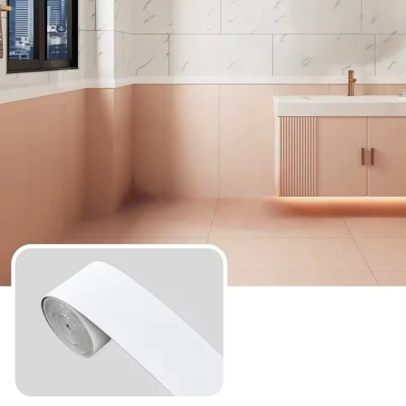 1pc 196.85inX3.94in Self-adhesive Wall Sticker, Waterproof and Anti Fouling Decoration, Whole Wall Background Wall Wallpaper