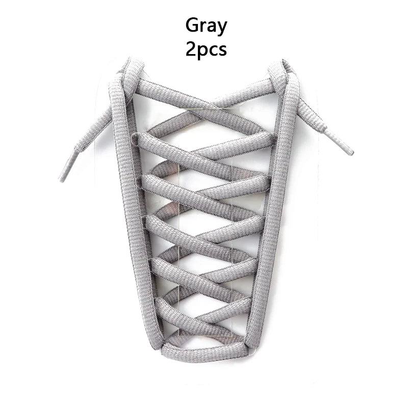 9MM Oval Shoe Laces Semicircle Bold Shoelaces for High-top Low-top Sneakers Polyester Silk High-quality Shoelace 18 Colors 1Pair