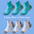 6 Pairs Marathon Running Socks Men Professional Sport | SAMAG