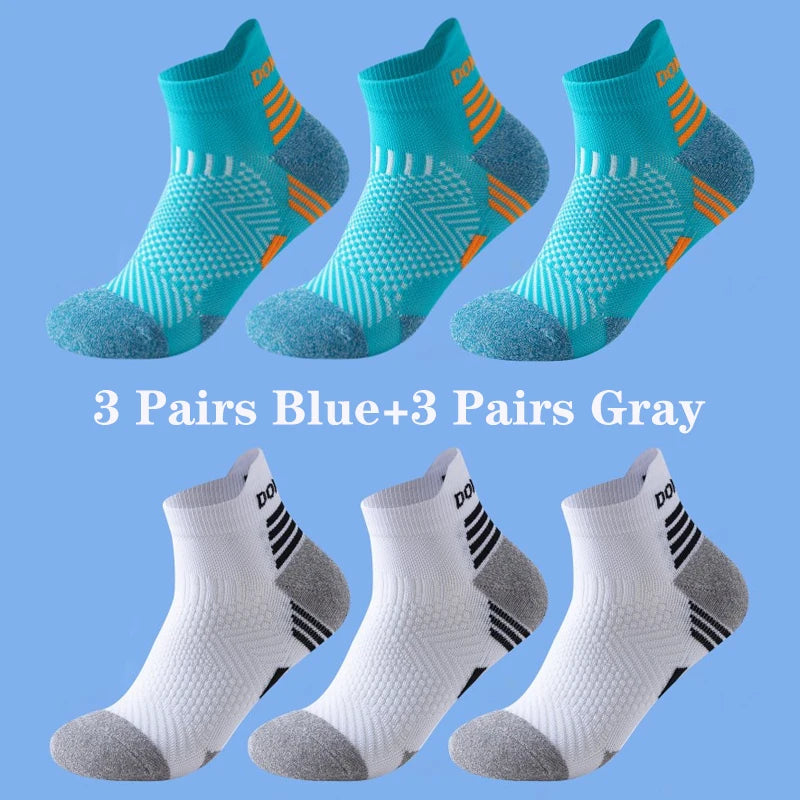 6 Pairs Marathon Running Socks Men Professional Sport | SAMAG