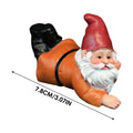 Resin Garden Statue Gnome Dwarf Garden Decor Garden Sculptures Gnome Ornament for Yard Patio Lawn Ornaments Holiday Decoration