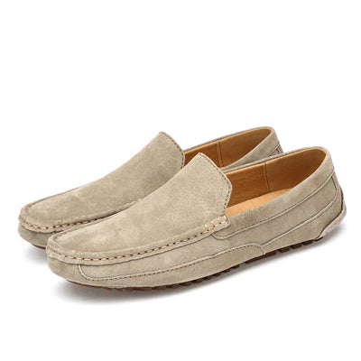 Suede Leather Man Loafers Luxury Casual Shoes For Men | SAMAG