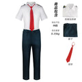 Academia Anime  Midoriya Izuku Cosplay Costume Todoroki Shoto School Uniform Set Wig Suit Unisex Halloween Role Play