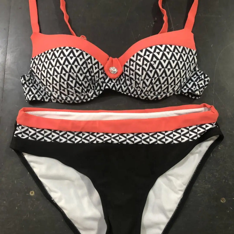 Swimsuit Red Push Up Bikini Set Women Swimwear Sexy | SAMAG