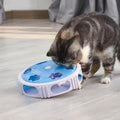 Electric cat toy with feather LED light automatic rotation light emitting intelligent electric cat turntable