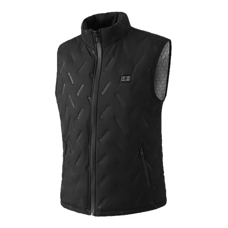 2025 USB intelligent heating vest with 9 heating zones and dual control electric vest for warmth, not including a portable power