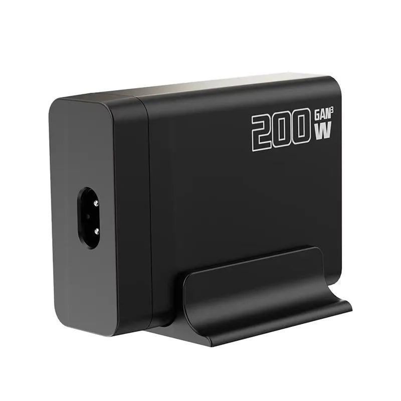 200W Desktop USB C Quick Charger GaN PD Fast Charger 6 Port Mobile Charging Adapter For Laptop iPhone 17 16 15 Samsung Xiaomi