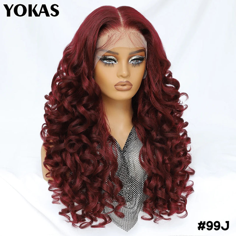 Latisha Lace Front Wigs Synthetic 24 Inch T Part Wigs For Afro Women Latisha Lace Front Wigs With Baby Hair For African Female