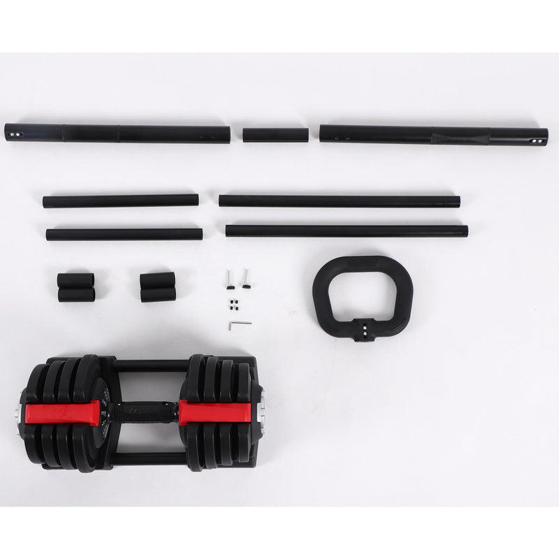Smart 3-in-1 Adjustable Cast Iron Dumbbell Set Barbel | SAMAG