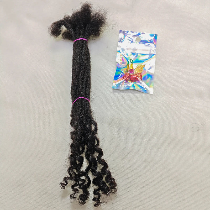 Dreadlocks Sister Locs Extensions Handmade Soft Crochet Brazilian Human Hair Braiding 10in Ombre Short Hair 10Strands/lot