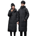 2026 New Style Down Jacket Long Sleeve for Men and Women Knee-Length Korean Style Winter Thick, Couple's Hooded Coat