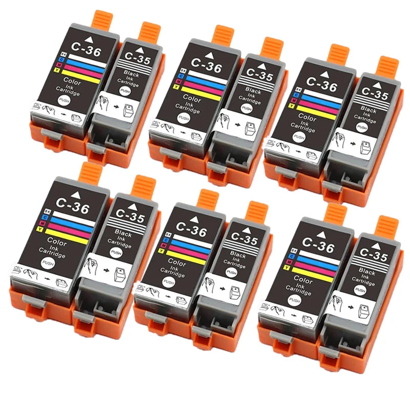 Ink Cartridge PGI-35 PGI35 CLI-36 CLI36 Compatible PGI35 CLI36 for Canon PIXMA IP100 IP110 IP100B TR150 Printer