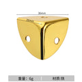 12pcs Round corner triple cornered metal corner protection edge hardware wooden box right-angle corner protection edge