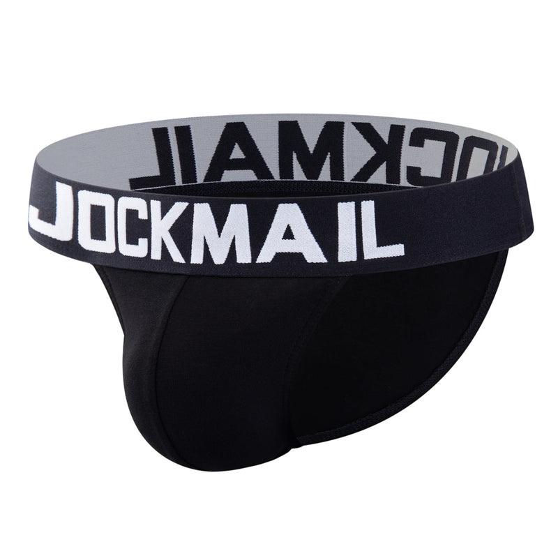 JOCKMAIL brand mens bikini underwear cotton classic basics sexy men briefs U Convex calzoncillos hombre cueca gay men Underpants