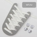 1Pair Elastic Laces Sneakers Tennis Flat Shoelaces No Tie Shoe Laces Without Ties Kids Adult 8mm Wide Shoelace Shoes Accessories