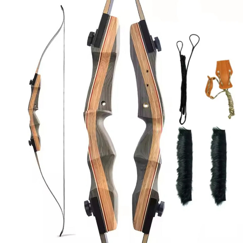 62" Takedown Wood Recurve Bow Real Shooting Archery | SAMAG