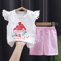 Baby Girls Clothes Sets For Kids Cartoon T - shirt+Short - View 10 | SAMAG