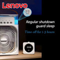 Lenovo Portable Air Conditioner Fan Mini USB Air Cooler Humidifier Water Mist Spray LED Night Light Desktop Cooling Fan